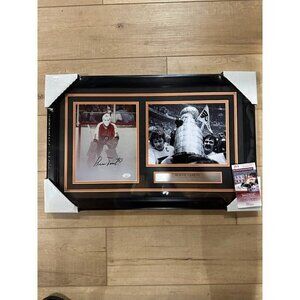 Bernie Parent signed autographed Philadelphia Flyers 8x10 collage framed JSA